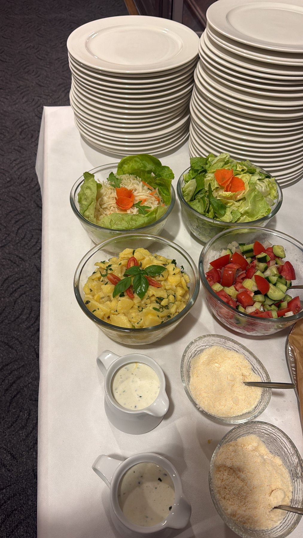 Salate am Buffet
